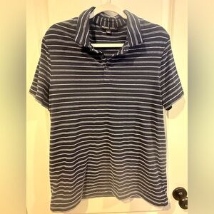 Michael Kors Men's Polo in Navy and White Stripes